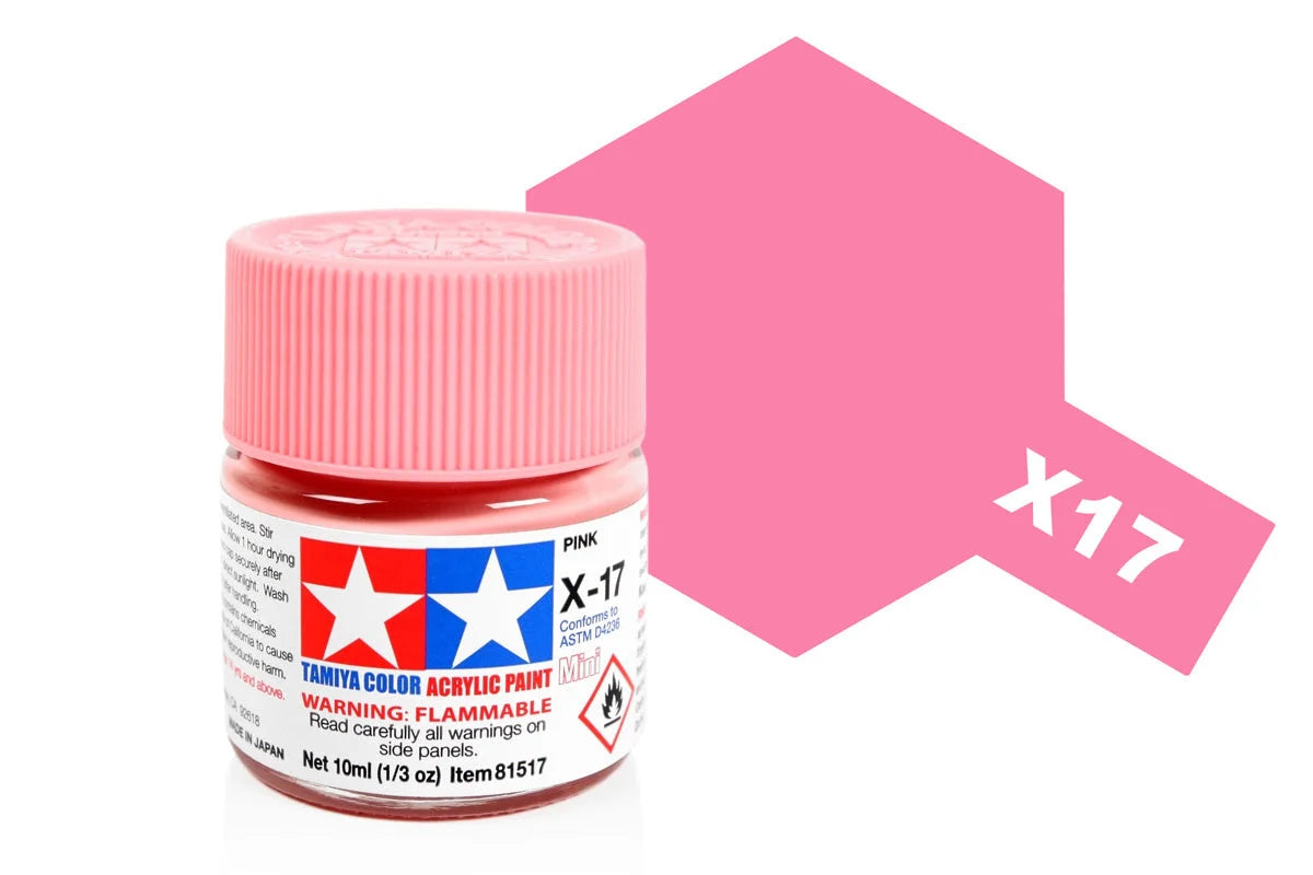 Tamiya Acrylic Mini X-17 Pink 10ml (81517)