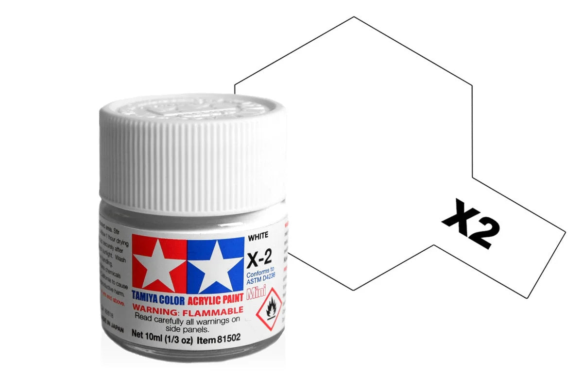 Tamiya Acrylic Mini X-2 White 10ml (81502)
