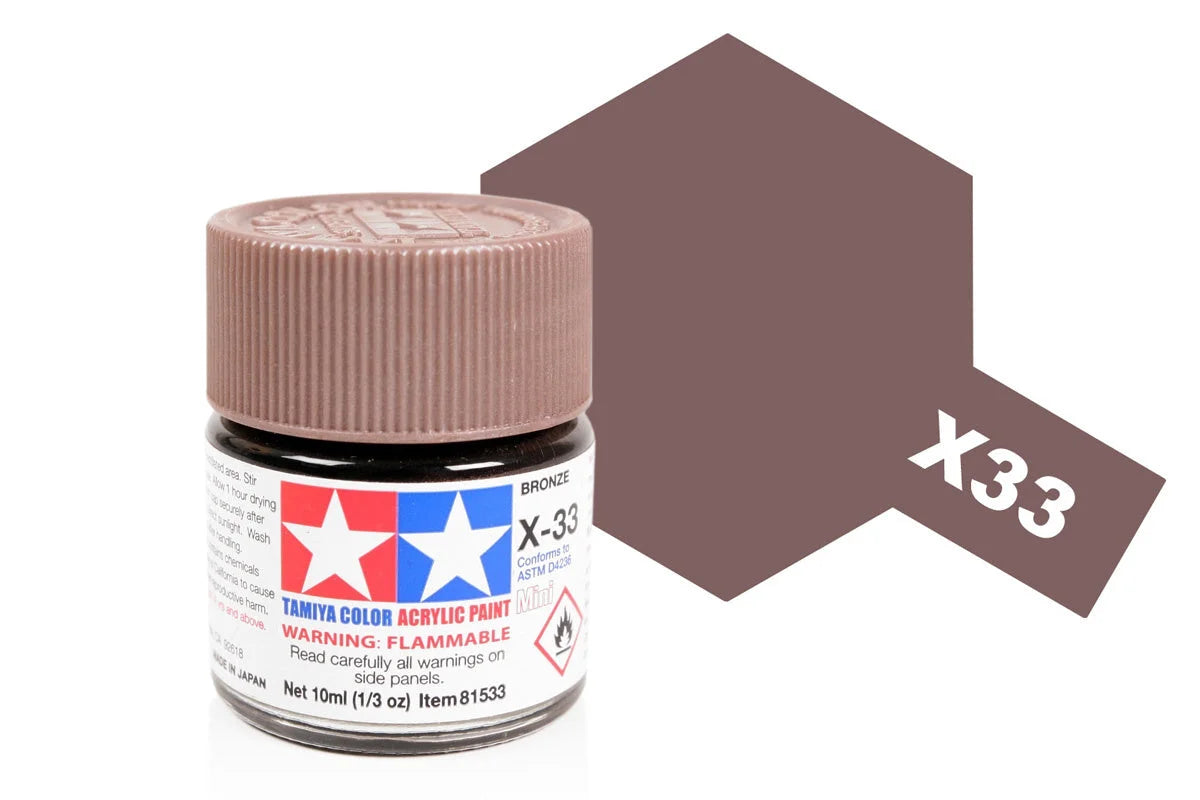 Tamiya Acrylic Mini X-33 Bronze 10ml (81533)