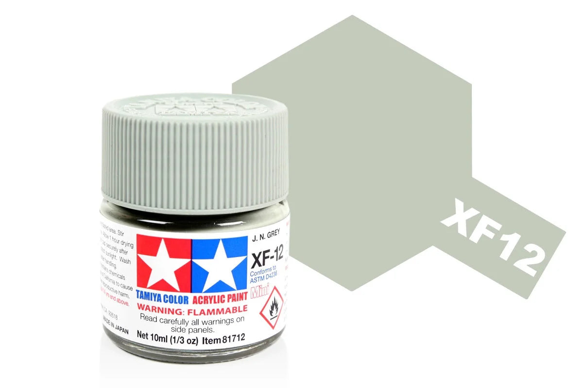 Tamiya Acrylic Mini XF-12 J.N. Grey 10ml (81712)