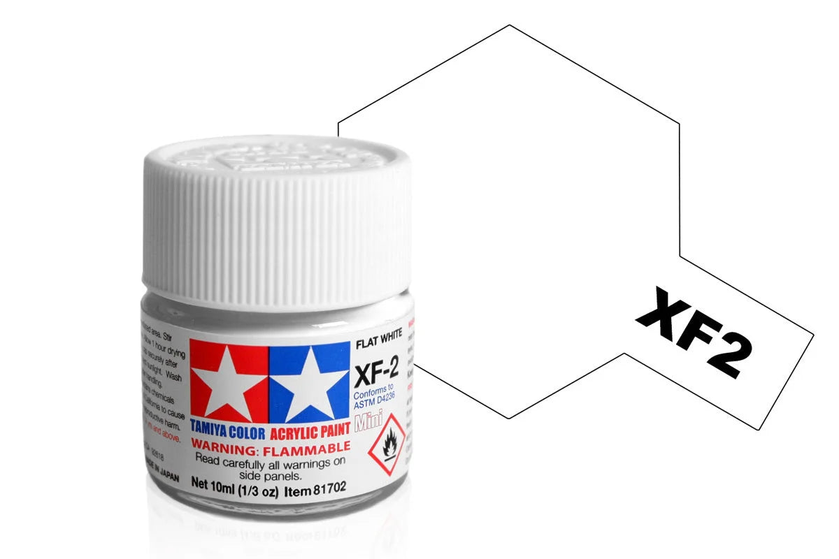 Tamiya Acrylic Mini XF-2 Flat White 10ml (81702)