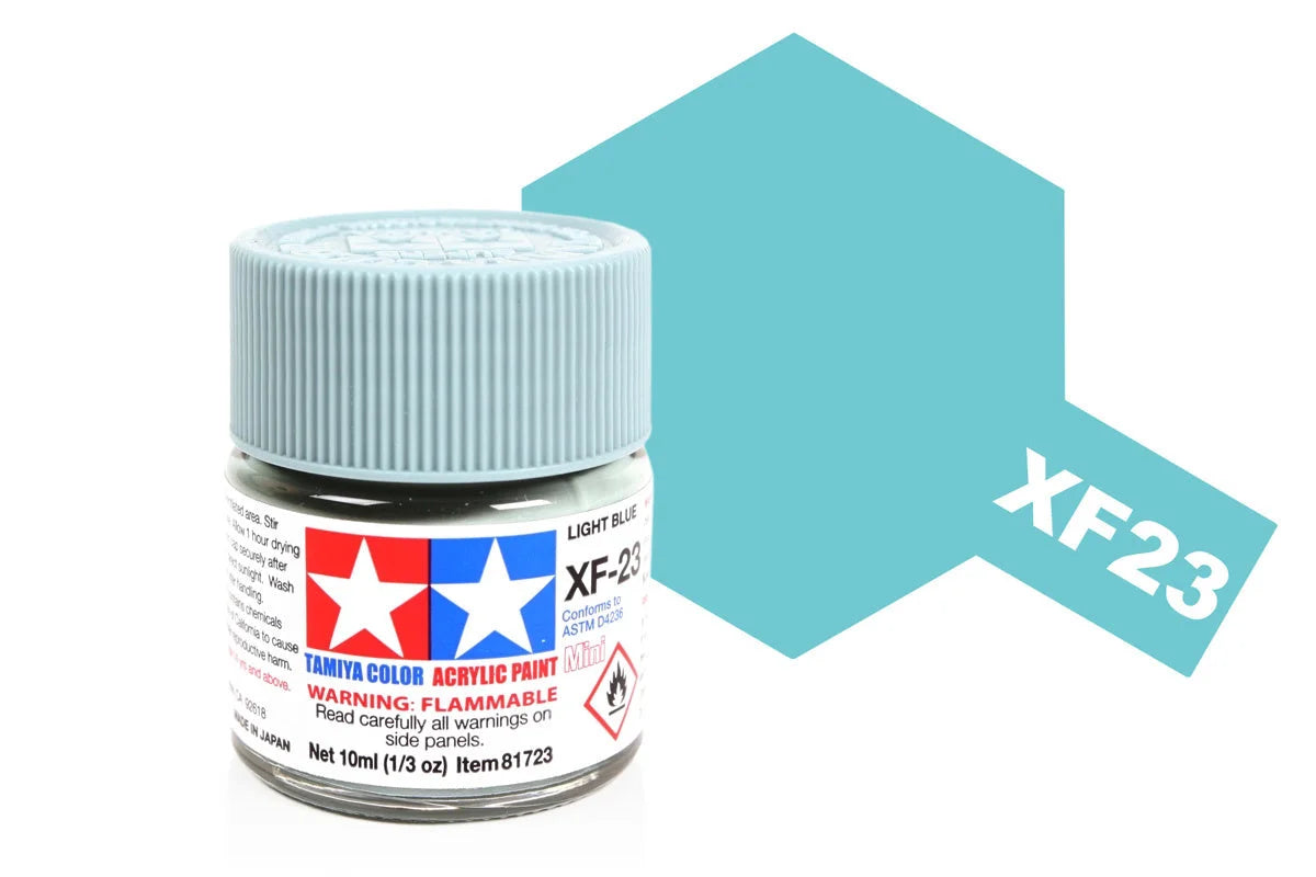 Tamiya Mini Acrylic - Acrylic Mini XF-23 Light Blue - 81723 - Product Image