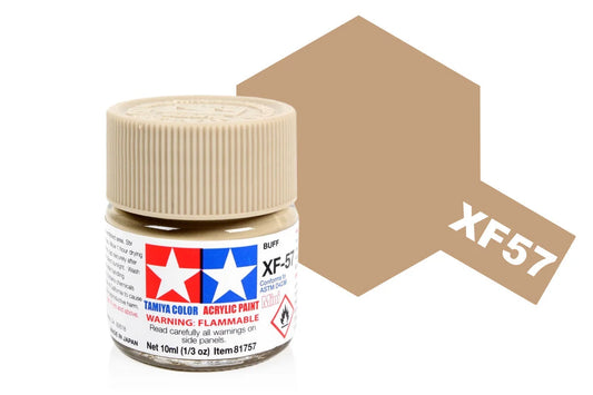 Tamiya Mini Acrylic - Acrylic Mini XF-57 Buff - 81757 - Product Image