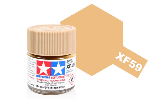 Tamiya Mini Acrylic - Acrylic Mini XF-59 Desert Yellow - 81759 - Product Image