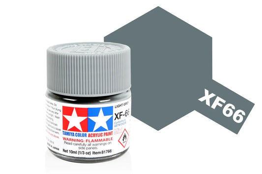 Tamiya Mini Acrylic - Acrylic Mini XF-66 Light Grey - 81766 - Product Image
