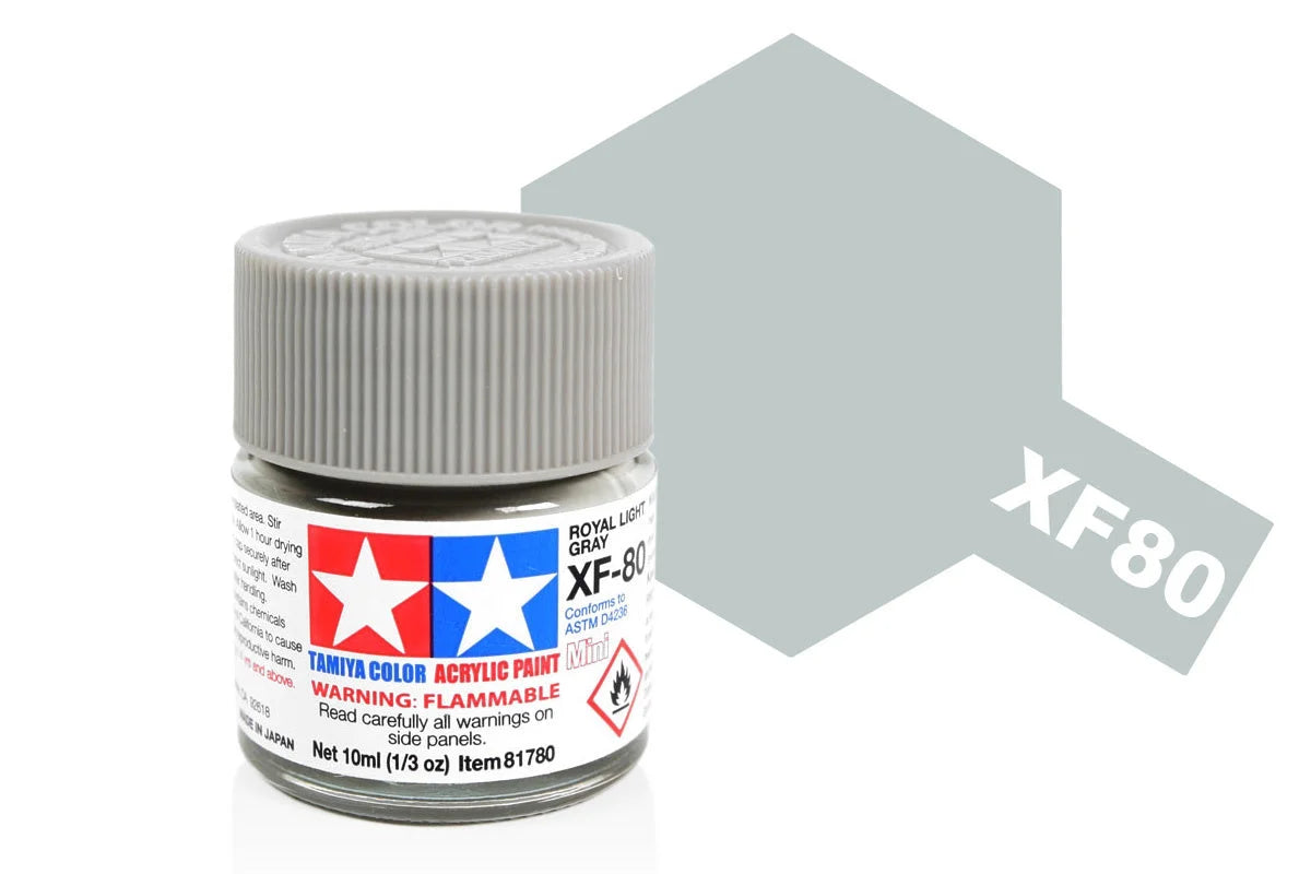 Tamiya Mini Acrylic - Acrylic Mini XF-80 Naval Sea Grey - 81780 - Product Image