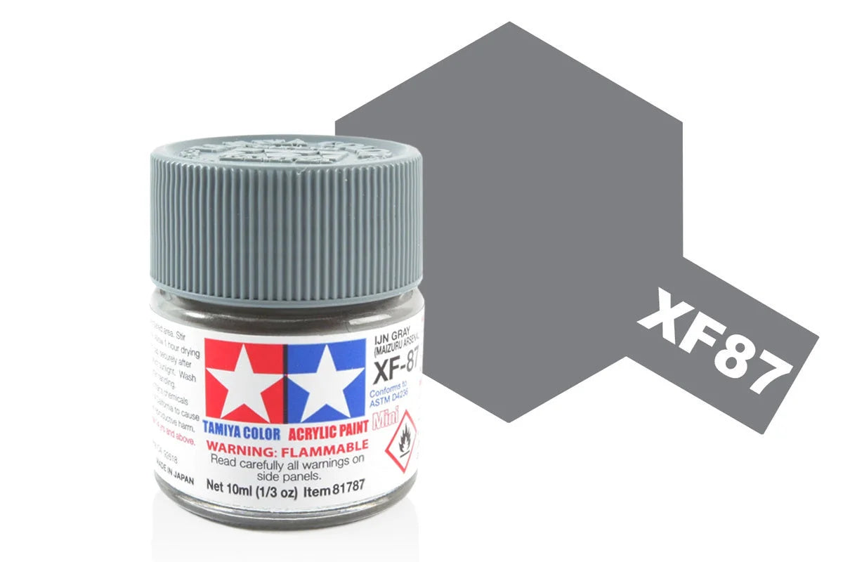 Tamiya Mini Acrylic - Acrylic Mini XF-87 IJN Grey - 81787 - Product Image