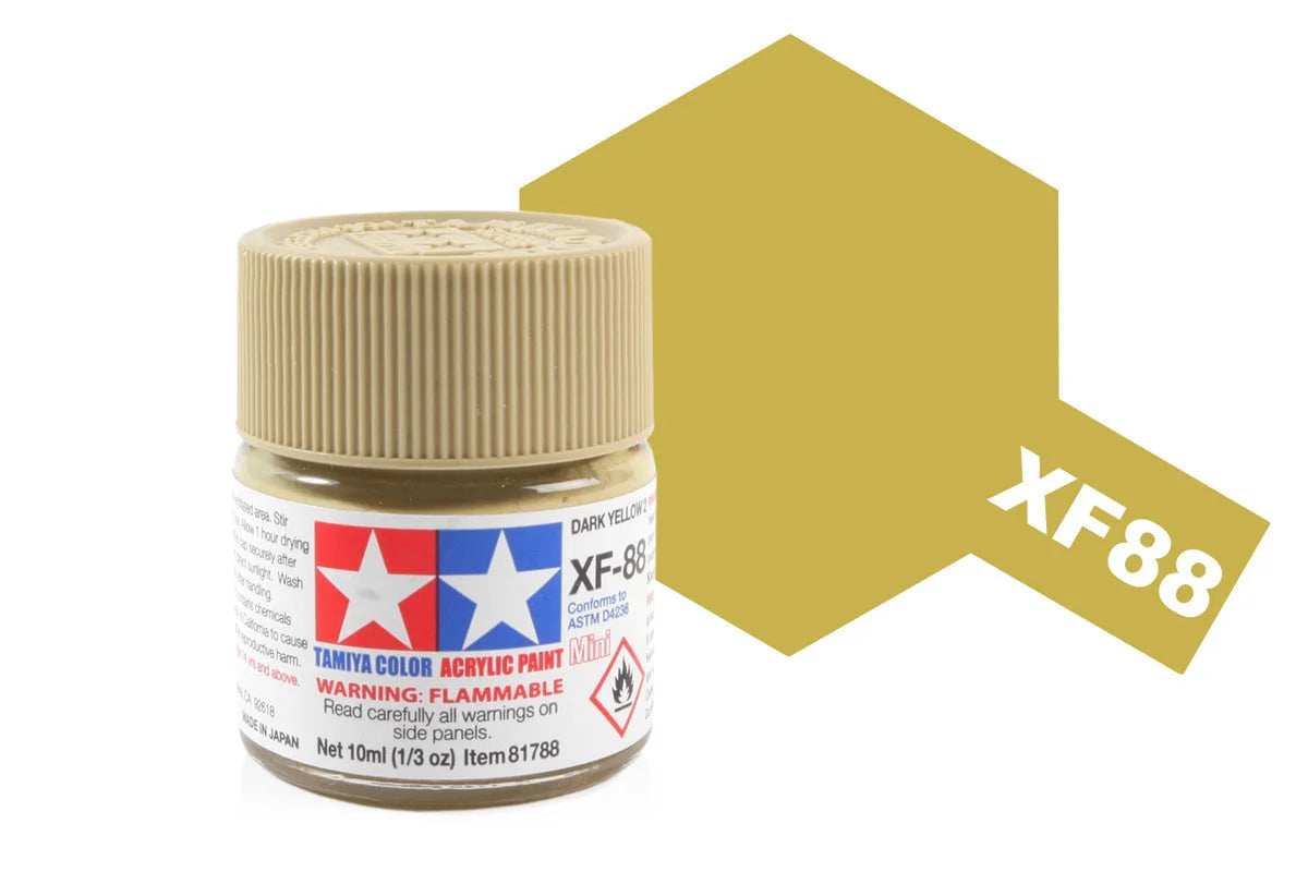 Tamiya Mini Acrylic - Acrylic Mini XF-88 Dark Yellow 2 - 81788 - Product Image