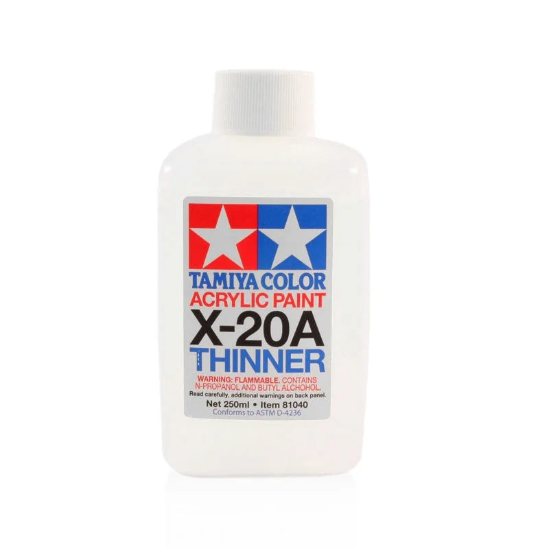Tamiya Mini Acrylic - Thinner 250Ml X20-A - 81040 - Product Image