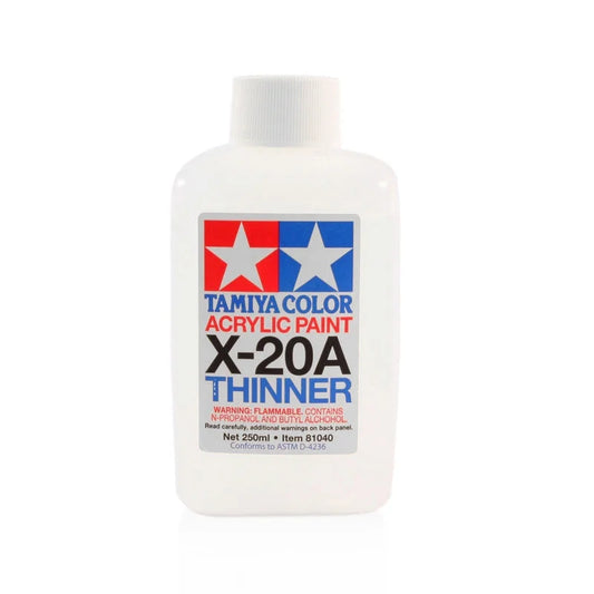 Tamiya Mini Acrylic - Thinner 250Ml X20-A - 81040 - Product Image