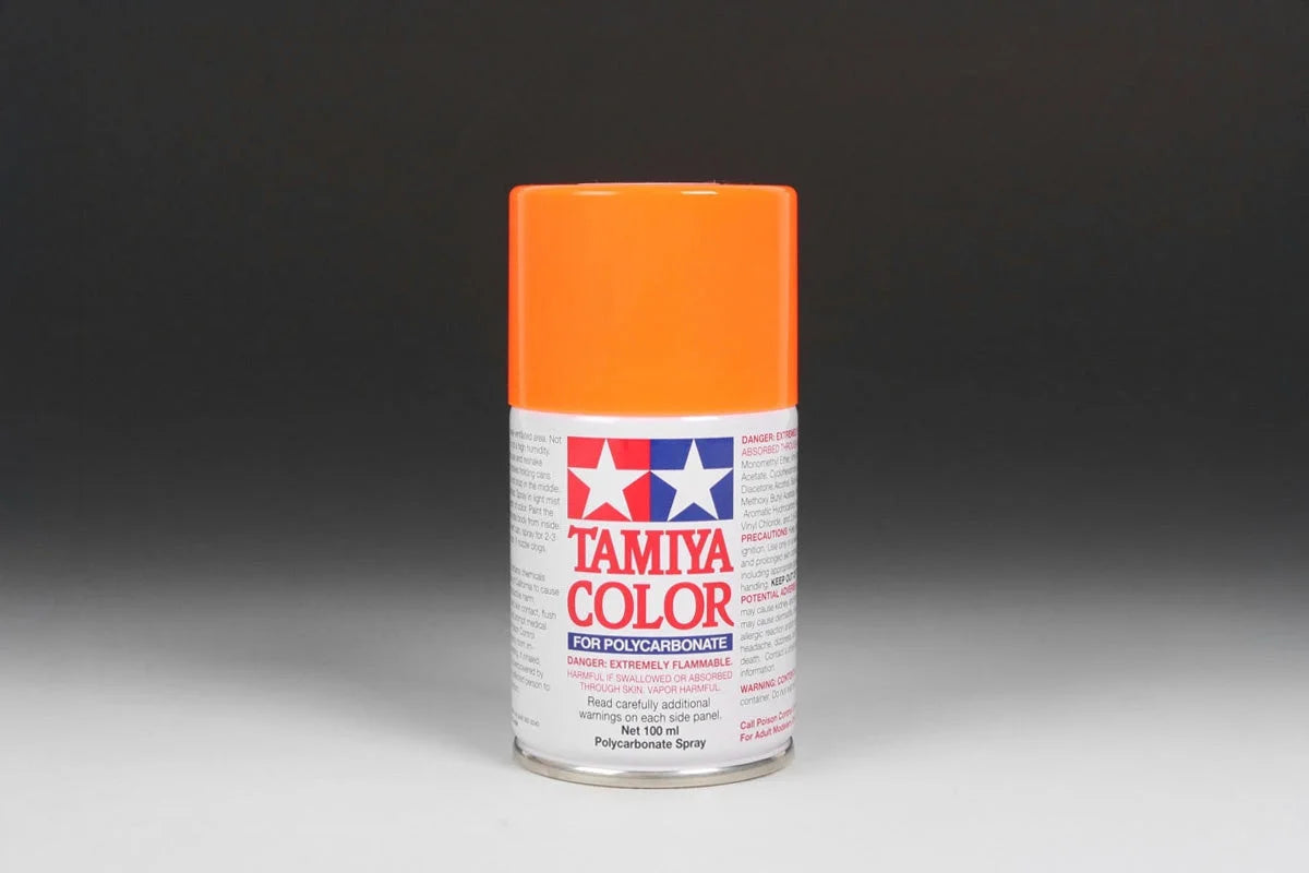 Tamiya PC Sprays - PS-24 Fluorescent Orange - 86024 - Product Image