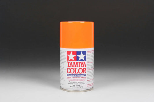 Tamiya PC Sprays - PS-24 Fluorescent Orange - 86024 - Product Image