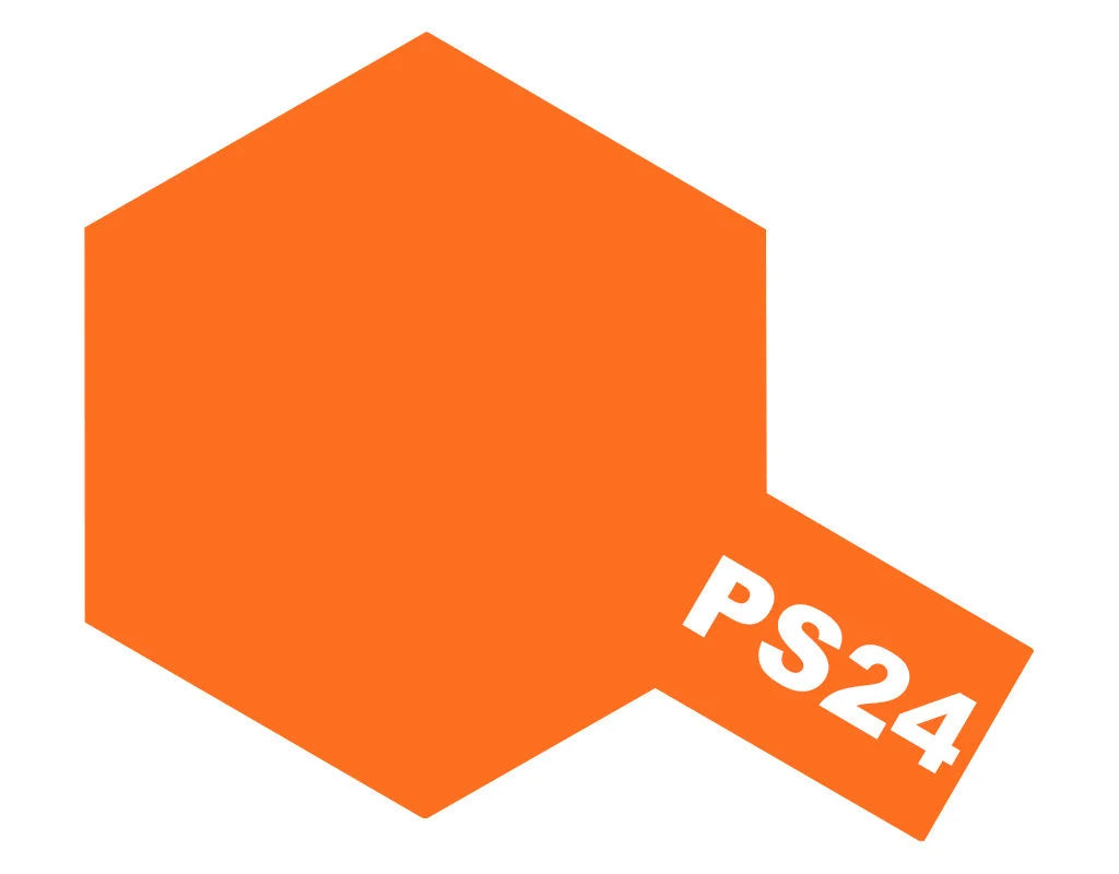 Tamiya PC Sprays - PS-24 Fluorescent Orange - 86024 - Product Image