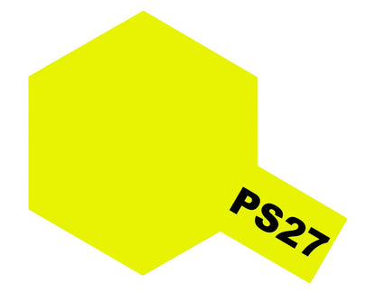 Tamiya PC Sprays - PS-27 Fluorescent Yellow - 86027 - Product Image