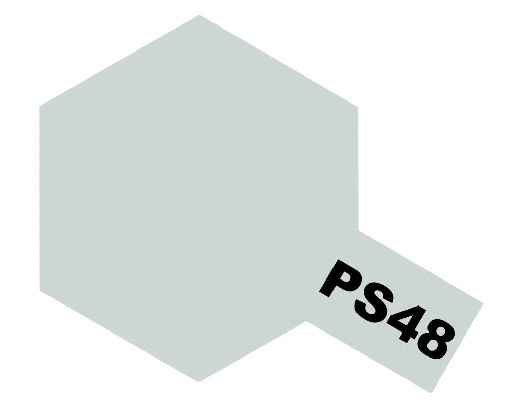 Tamiya PC Sprays - PS-48 Semi-Gloss Silver Anodised Aluminium - 86048 - Product Image