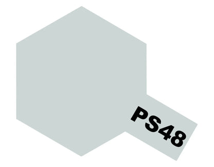 Tamiya PC Sprays - PS-48 Semi-Gloss Silver Anodised Aluminium - 86048 - Product Image