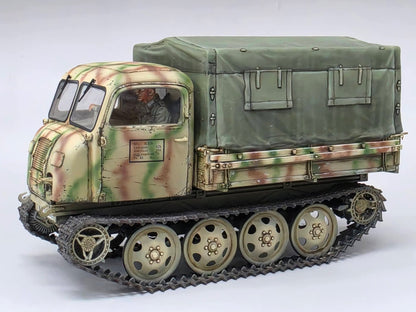 Tamiya 1/35 RSO/01 German Tractor 35394 – painted model side profile view
