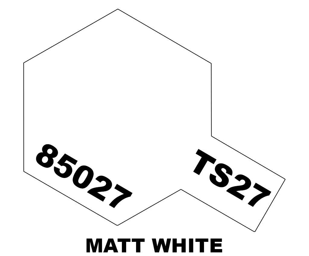 Tamiya TS Sprays - TS-27 Matt White - 85027 - Product Image