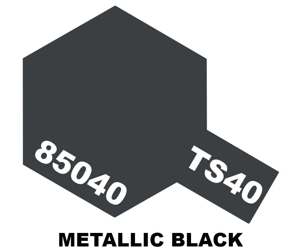 Tamiya TS Sprays - TS-40 Metallic Black - 85040 - Product Image