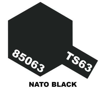 Tamiya TS Sprays - TS-63 NATO Black - 85063 - Product Image