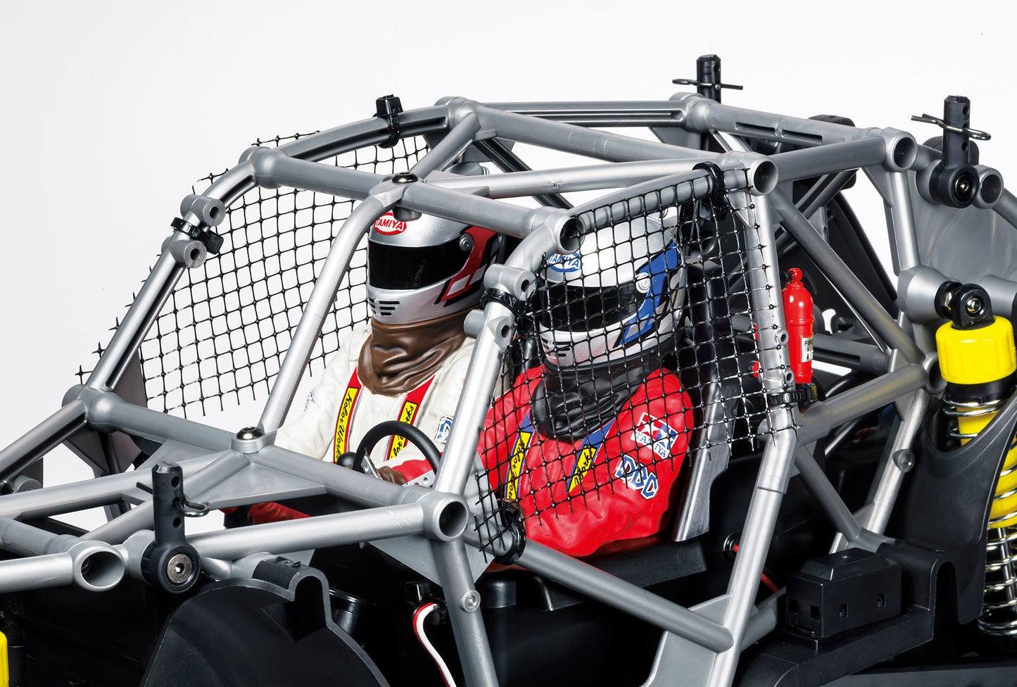 Tamiya Volkswagen Dune Beetle Cross BB02 58757 – roll cage and driver figure detail