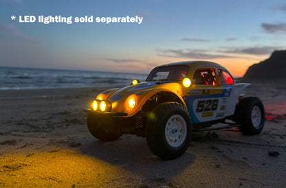 Tamiya Volkswagen Dune Beetle Cross BB02 58757 – lifestyle beach shot at dusk