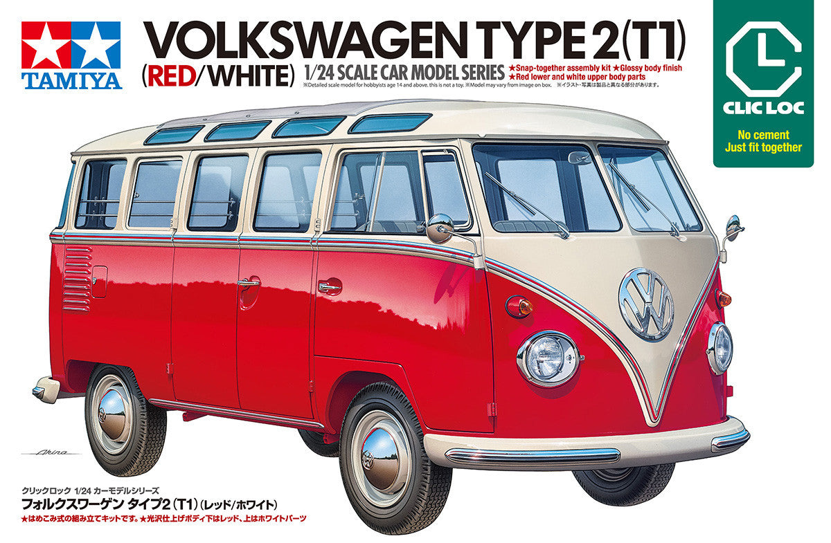 Tamiya Volkswagen Type 2 T1 Red White Clic Loc 28101 – product image 2
