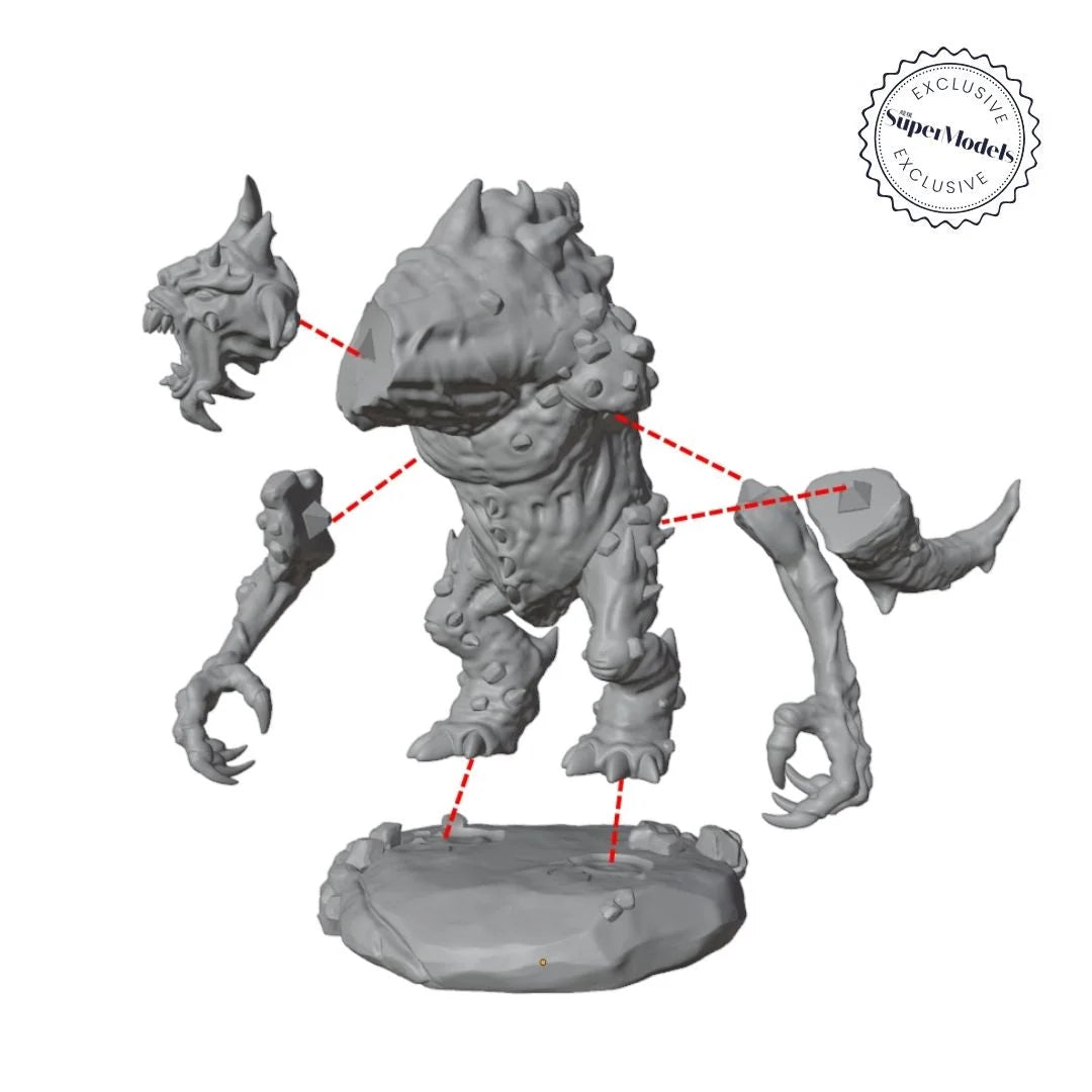 The Days of Valkryx - Cave Troll (Pose 1) - Product Image