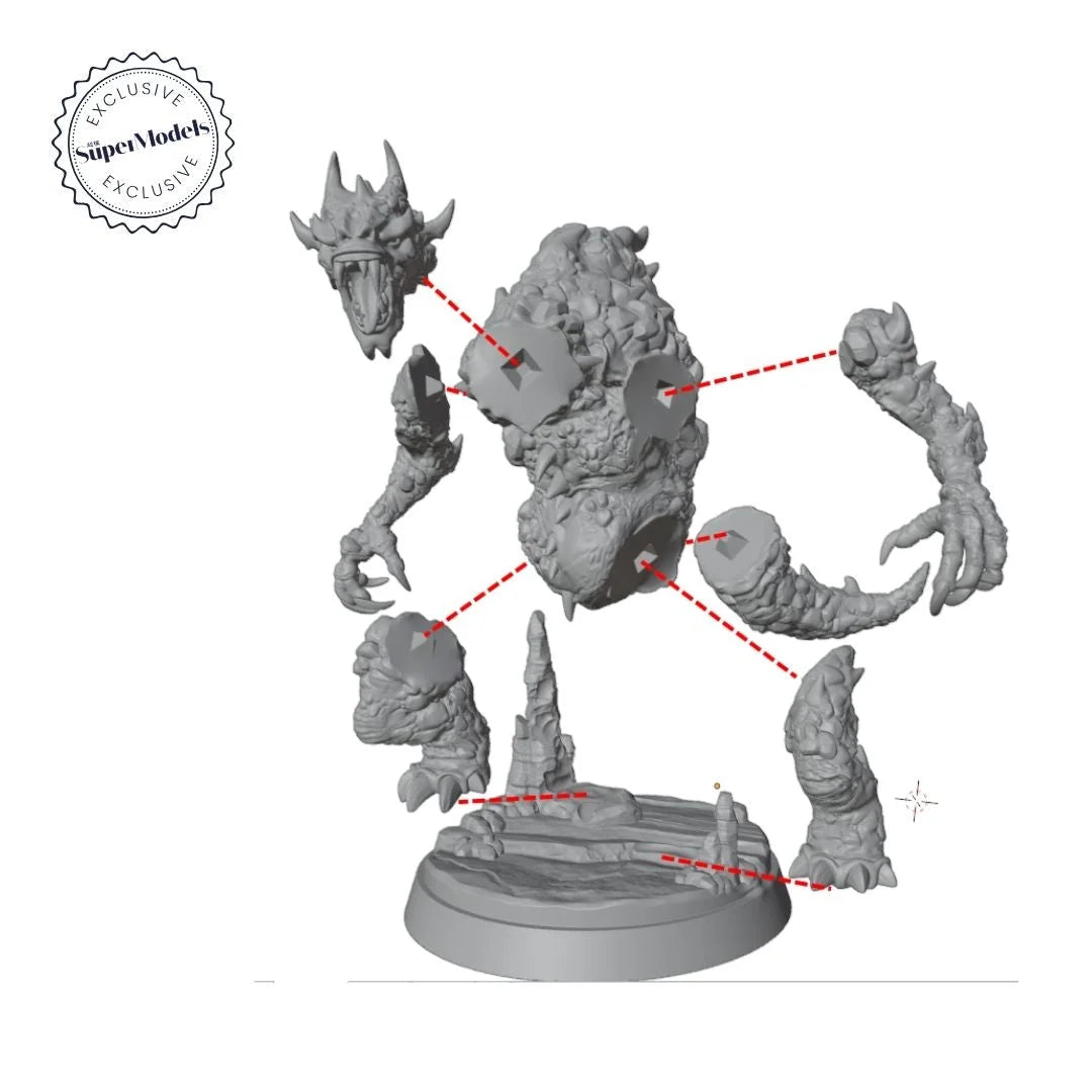 The Days of Valkryx - Cave Troll (Pose 2) - Product Image