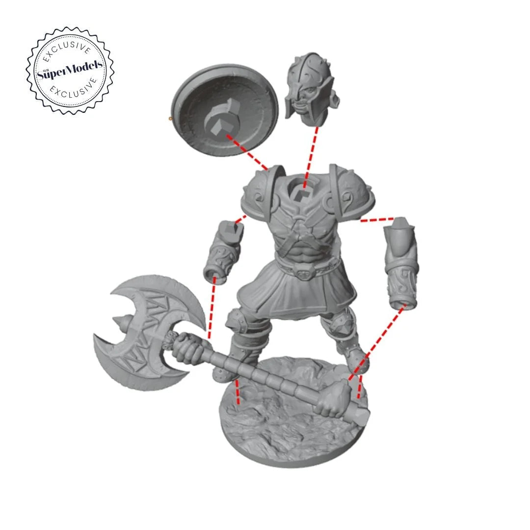 The Days of Valkryx - Dwarf Warriors (Pack of 3) - Product Image