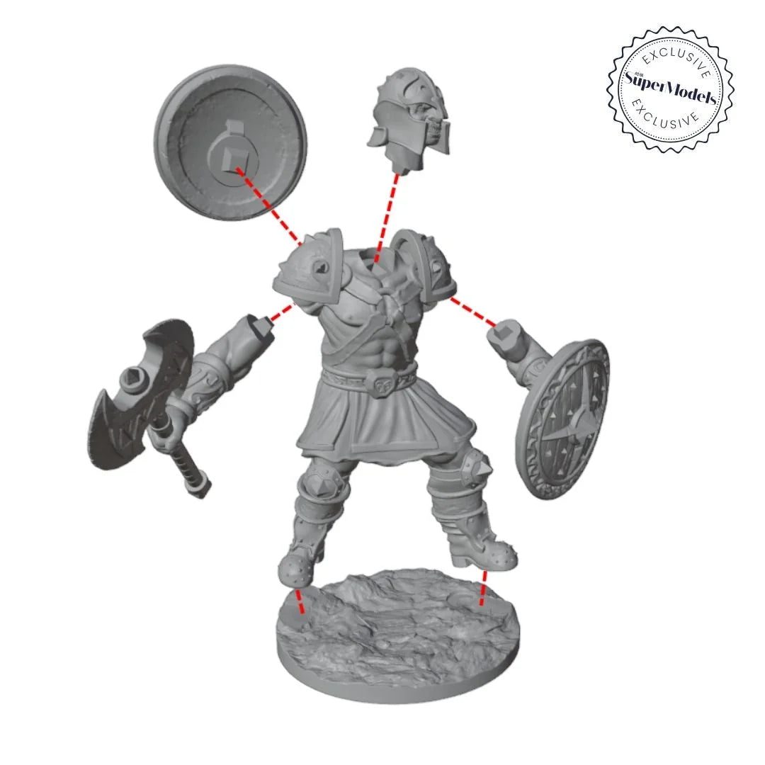 The Days of Valkryx - Dwarf Warriors (Pack of 3) - Product Image