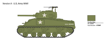 Italeri 1/56 Military - M4 Sherman 75mm - W25751