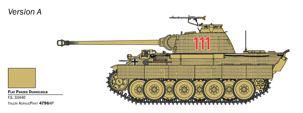 Italeri 1/56 Military - Sd. Kfz. 171 Panther Ausf. A - W25752