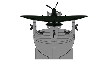 Weighted Aircraft Hemisphere Berth / Building Cradle for scales 1/144 to 1/72 - Product Image