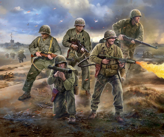 Zvezda Art Of Tactic - 1/100 U.S. Marines Wwii - Z6279
