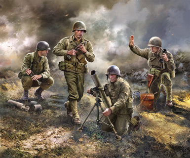 Zvezda Art Of Tactic - 1/72 U.S. 81Mm Mortar With Crew - Z6287