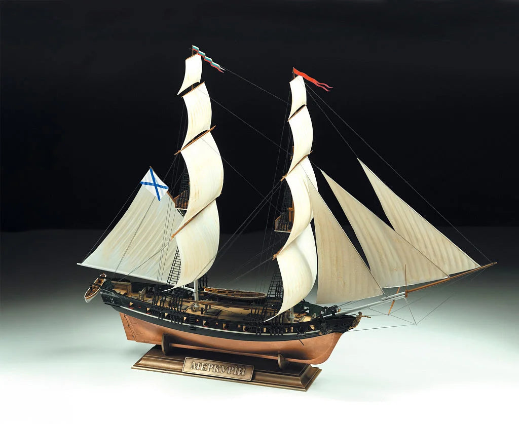 Zvezda 1/100 Ships - Russian Brig Merkurii 19th Century - Z9067 - Product Image