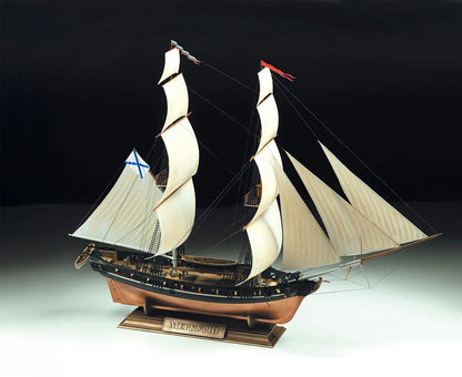 Zvezda 1/100 Ships - Russian Brig Merkurii 19th Century - Z9067 - Product Image