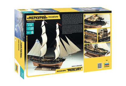 Zvezda 1/100 Ships - Russian Brig Merkurii 19th Century - Z9067 - Product Image