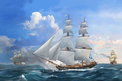 Zvezda 1/100 Ships - Russian Brig Merkurii 19th Century - Z9067 - Product Image