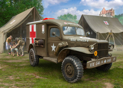 Zvezda 1/35 scale Dodge WC-54 ambulance truck model kit Z3711