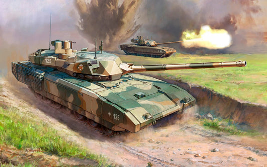 Zvezda 1/35 scale T-14 Armata tank model kit Z3670