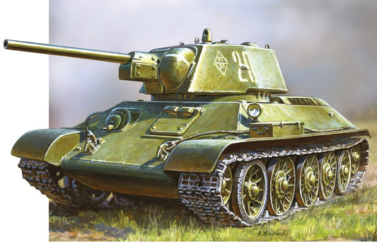 Zvezda 1/72 scale T-34 Soviet tank model kit Z5001