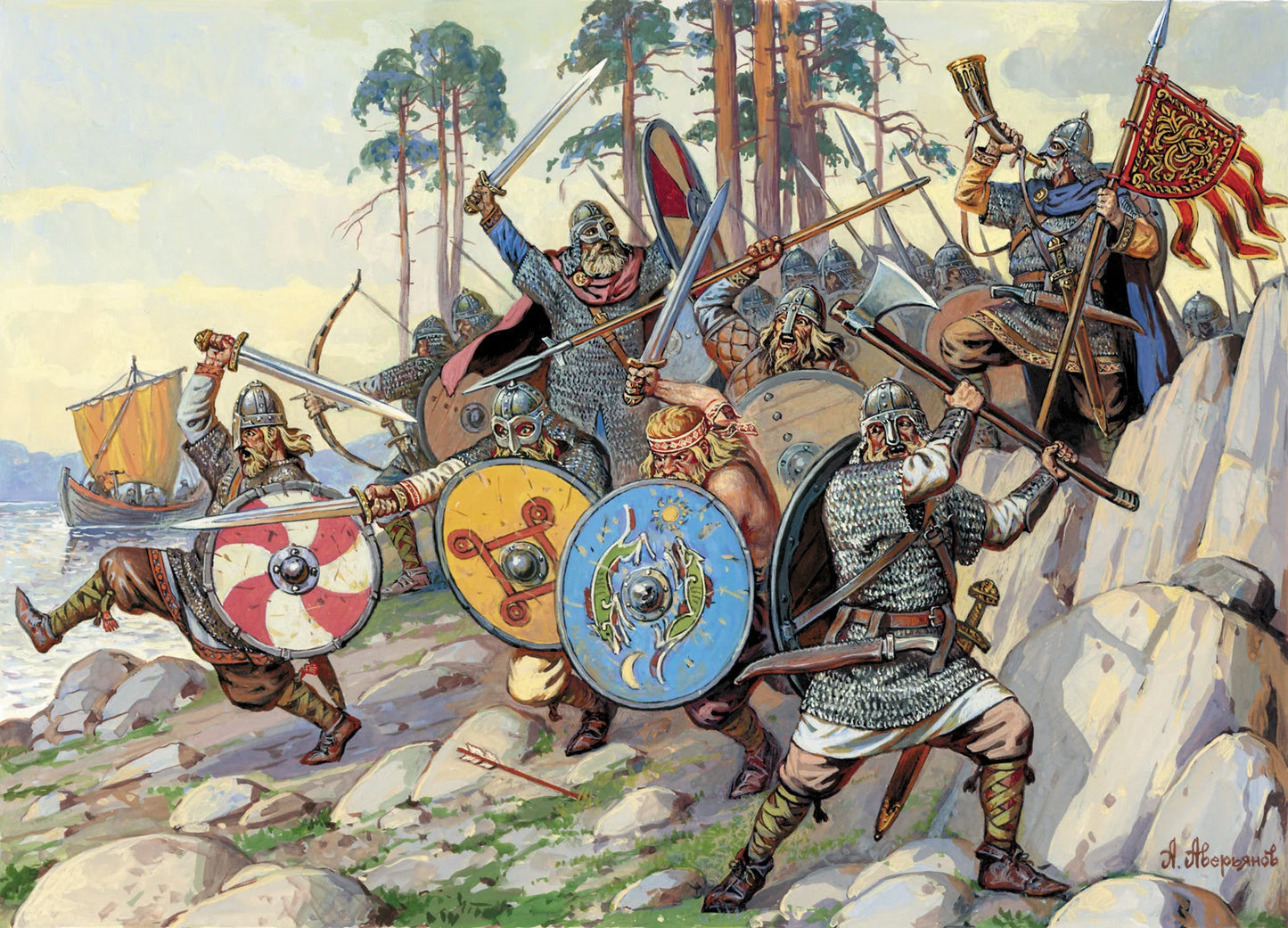 Zvezda 1/72 scale Vikings figure set Z8046