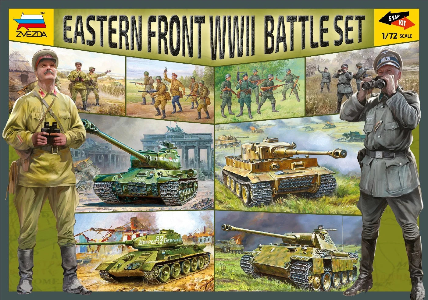 Zvezda 1/72 scale Eastern Front WWII battle set Z5203