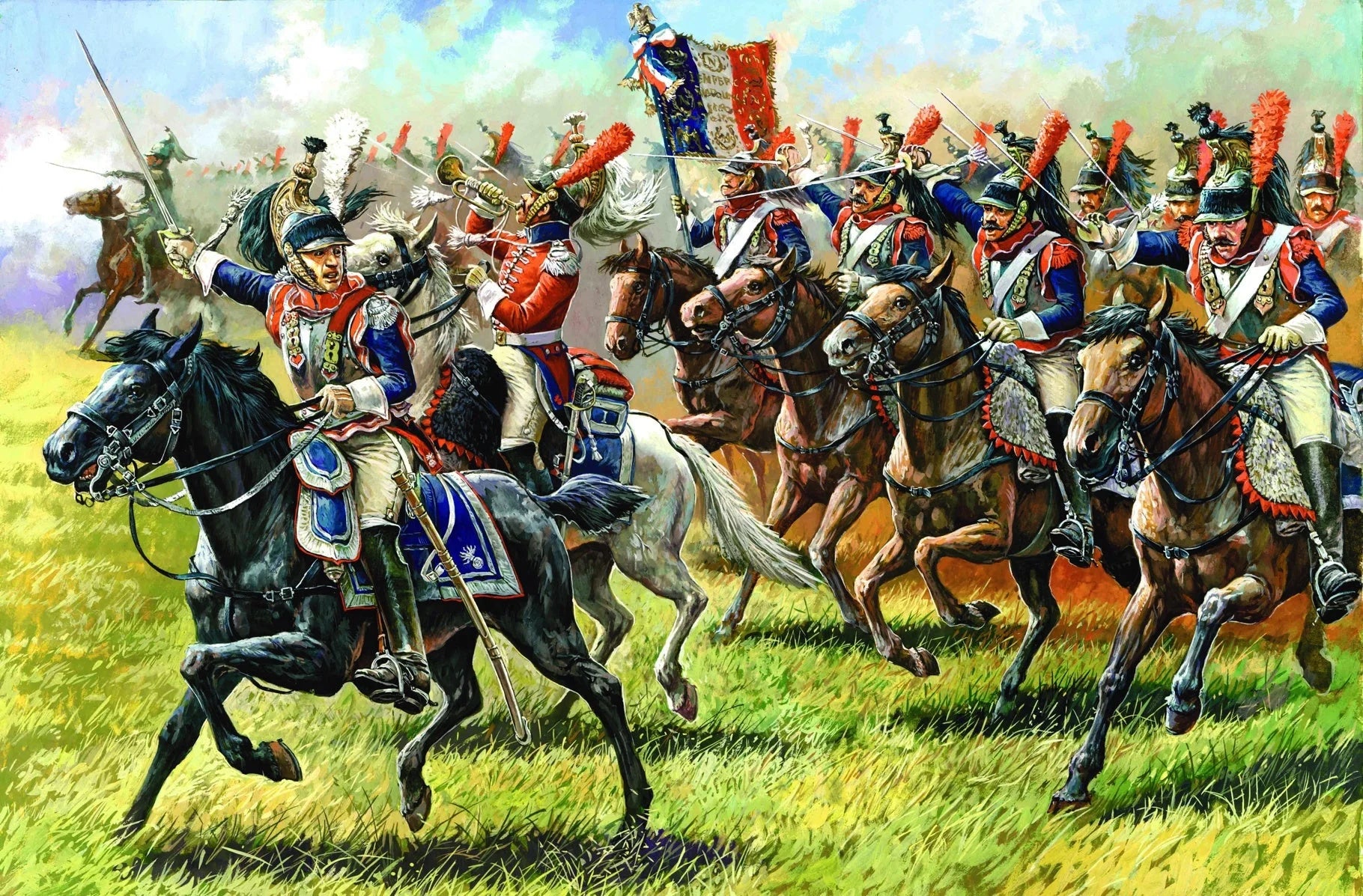 Zvezda 1/72 scale French Cuirassiers 1812 figure set Z8037