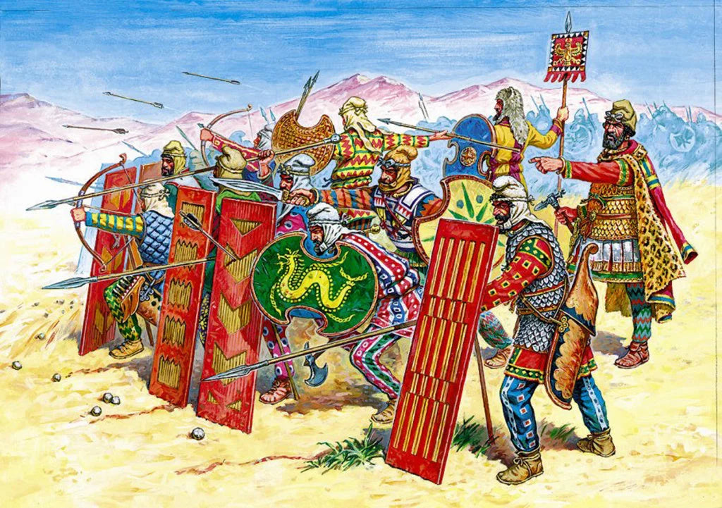 Zvezda 1/72 scale Persian infantry ancient figure set Z8006