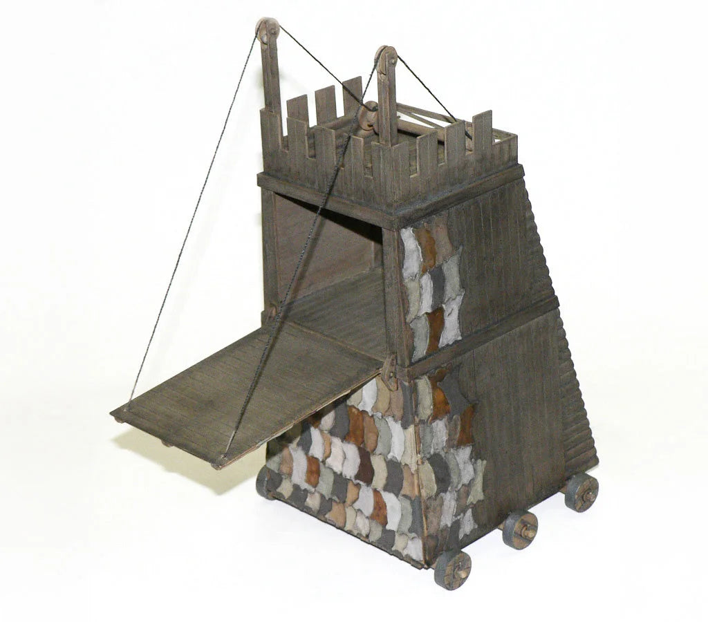 Zvezda 1/72 scale medieval siege tower model kit Z8513