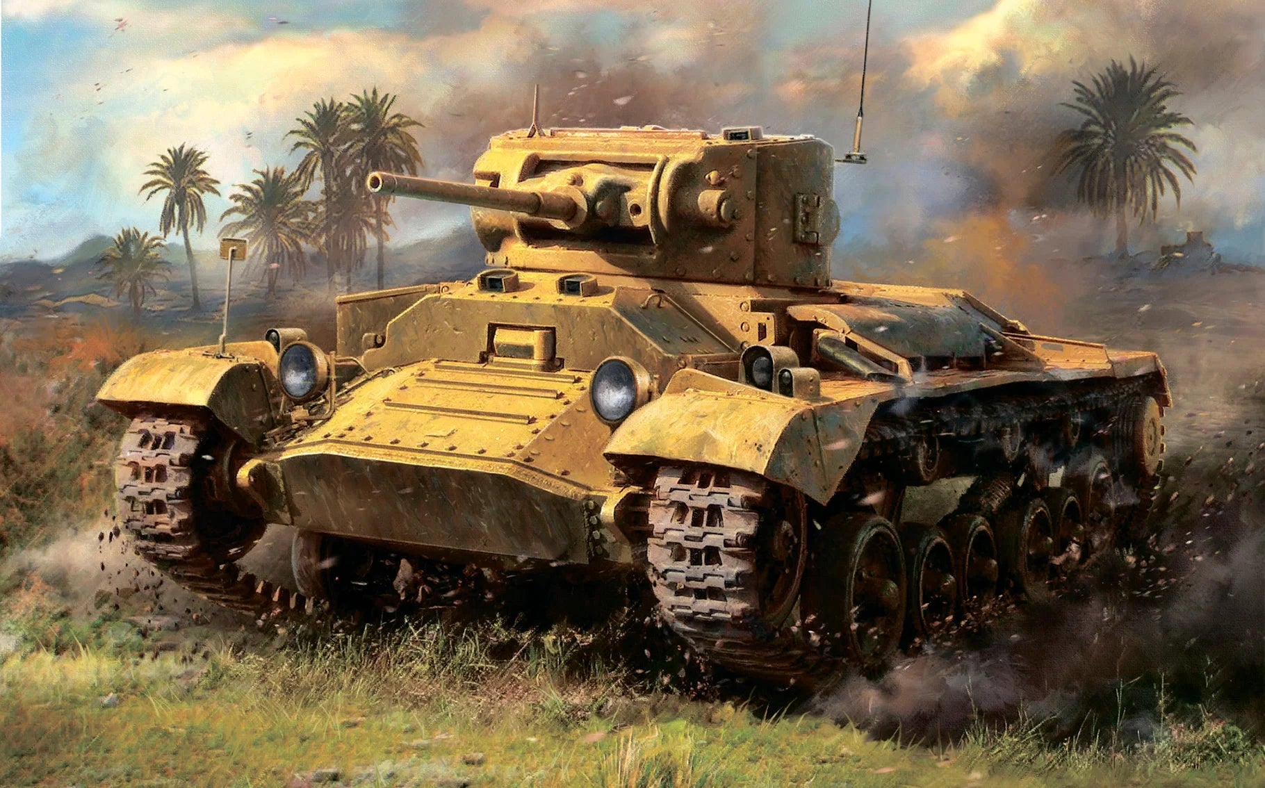 Zvezda Art Of Tactic - 1/100 British Infantry Tank Valentine Ii - Z6280 - Product Image