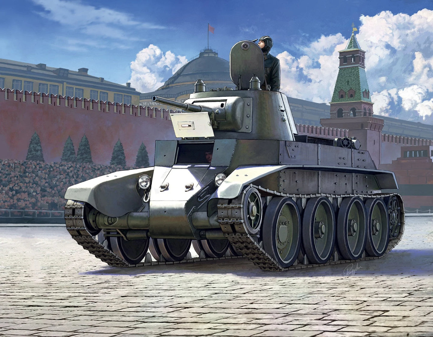 Zvezda Art Of Tactic - 1/100 Bt-7M Soviet Cavalry Tank - Z6297 - Product Image